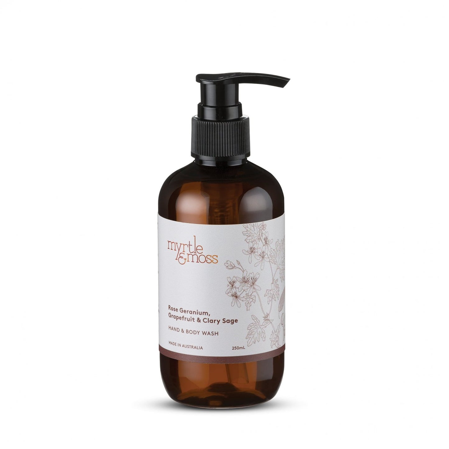 Rose Geranium, Grapefruit & Clary Sage - Hand & Body Wash 250ml