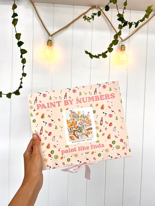 Paint like frida - Paint by Numbers Birthday Flowers