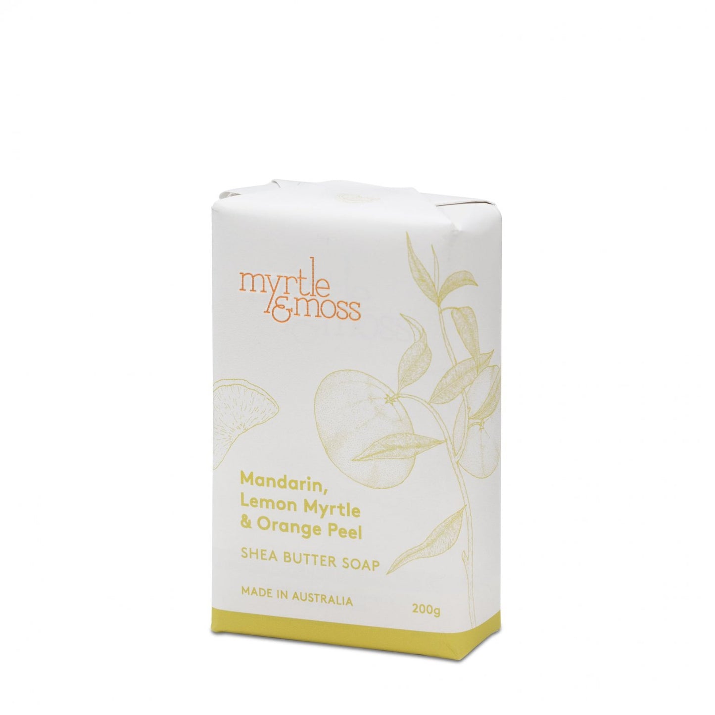 Mandarin, Lemon Myrtle & Orange Peel - Shea Butter Soap 200g