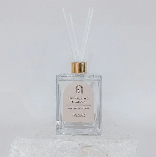 Peach Lime & Melon Premium Reed Diffuser